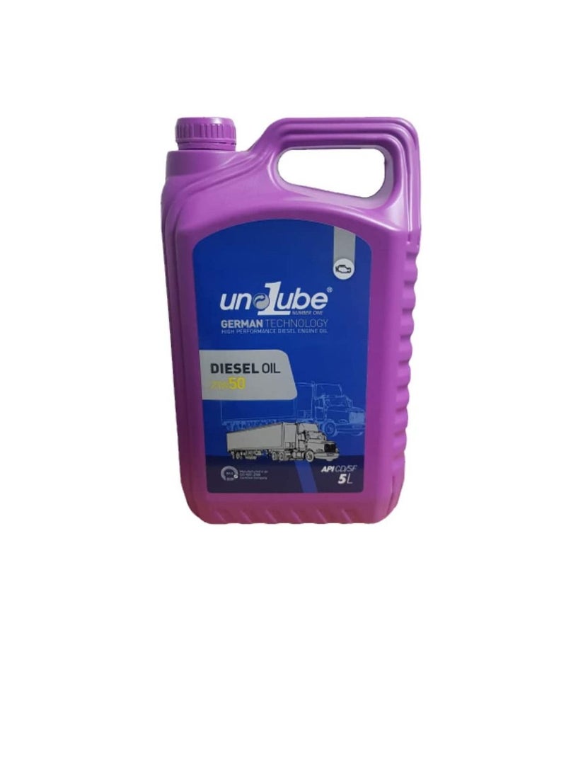 Generic High Performance Diesel Engine Oil 20W50 Engine Lubricant 5 Litre  - Image 1
