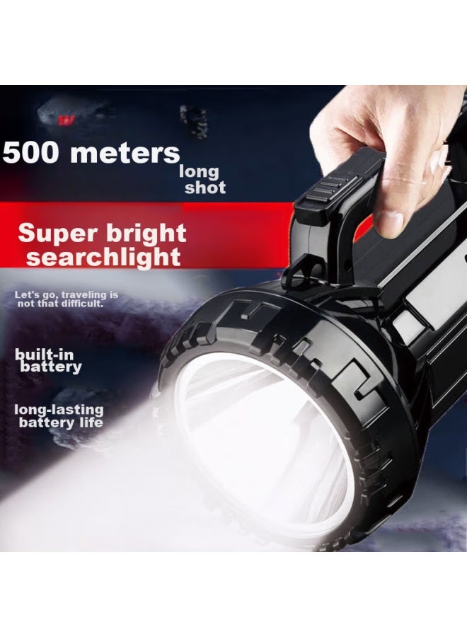 Duration power Dp Jiu Liang Led High-intensity Flashlight, Long-range Rechargeable, Household Waterproof Handheld Emergency Light Patrol Searchlight - Image 1
