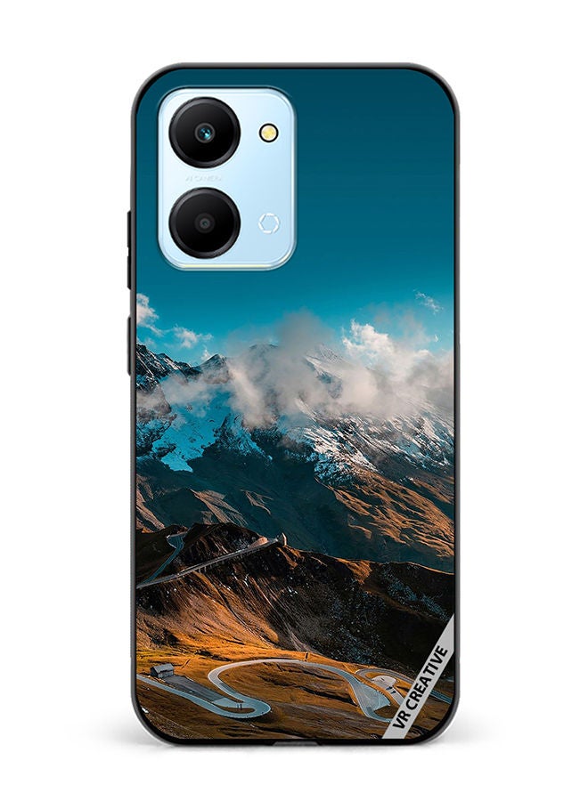 VR CREATIVE Protective Case Cover For Honor Play7T Road And Mountains Design Multicolour - Image 1