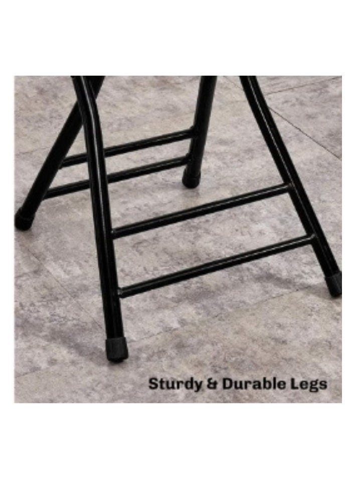 SMART HOME Comfortable folding chair with back, prayer chair, chair for the elderly, camping chair, garden living room chair  - Image 4