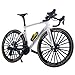 Kuasting 18 Scale Alloy Bicycle Model Road Bike Toy Cake Topper Desktop Decoration Crafts for Cycling Lovers Bike Racers Athletes Children White - Image 2