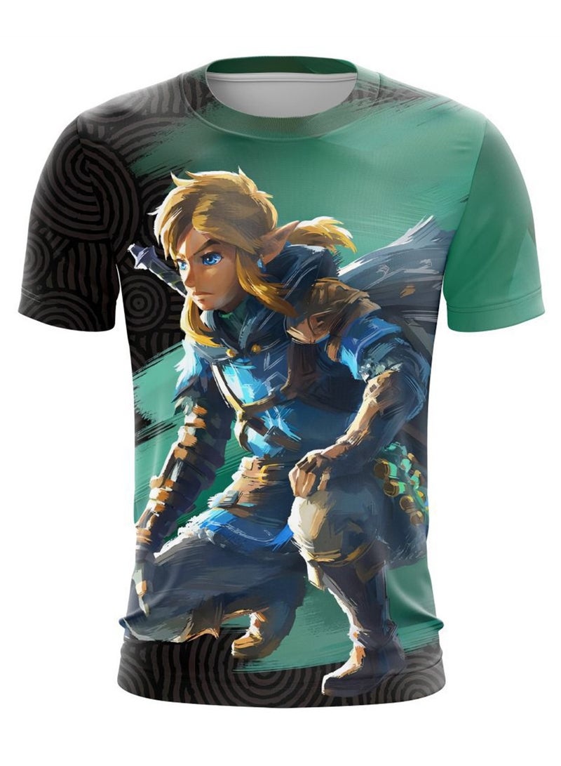 Game Zelda Breath of the Wild 3D digital printing personalized breathable children's T-shirt  - Image 1