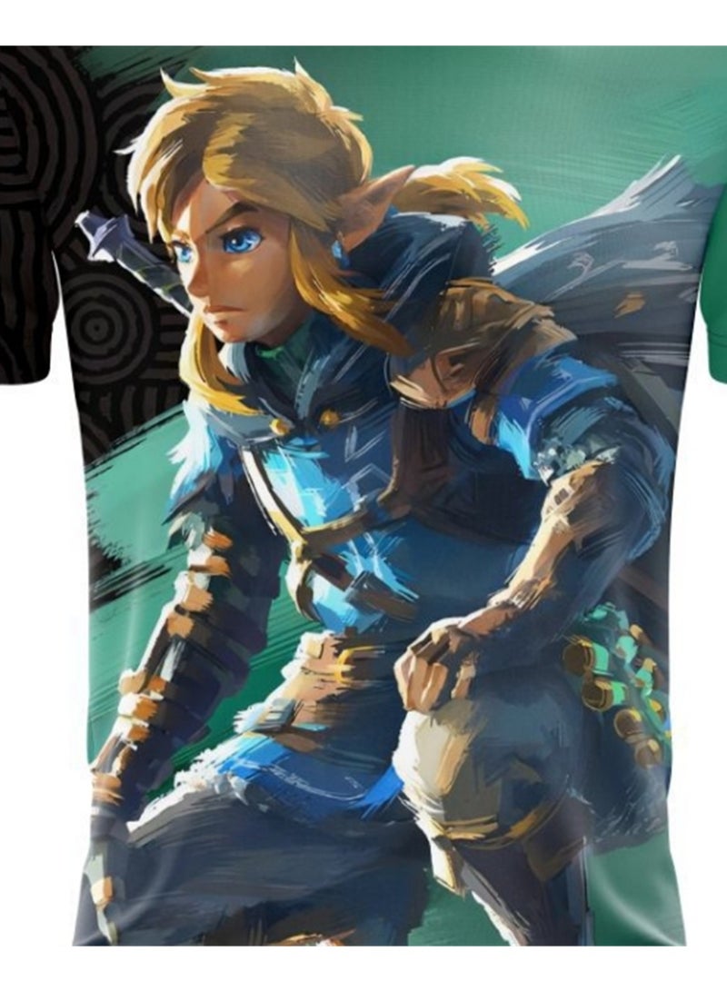 Game Zelda Breath of the Wild 3D digital printing personalized breathable children's T-shirt  - Image 2