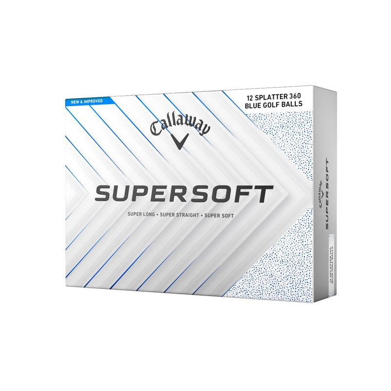 Callaway Golf Supersoft Golf Balls (2025, Blue Splatter) - Image 1