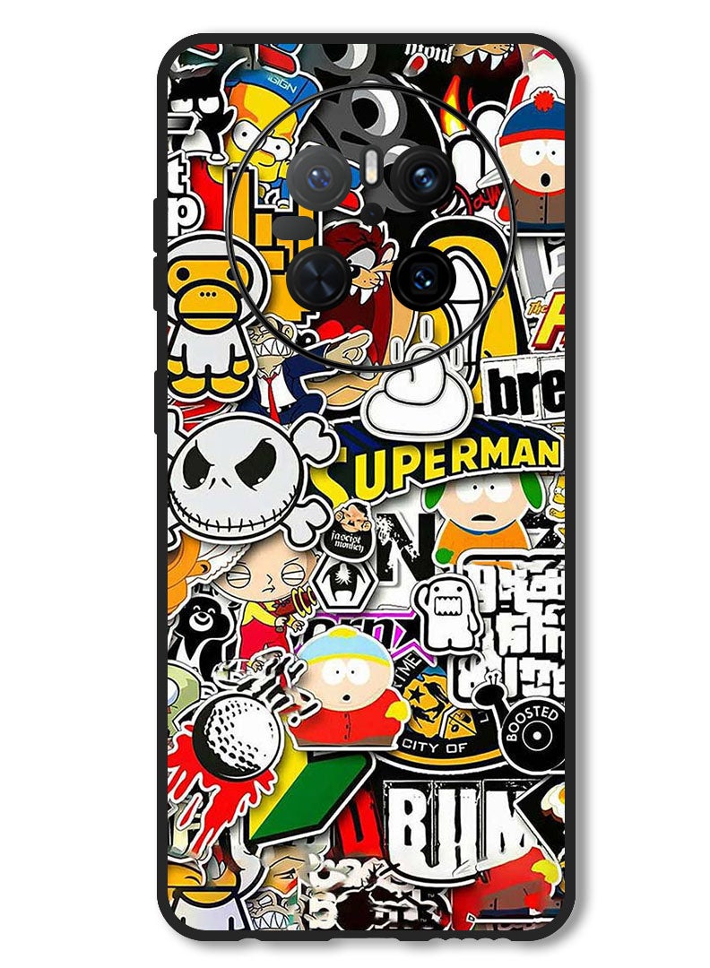 Theodor Case Compatible with Huawei Mate 70 Protection Shockproof Bumper Cover superhero tags - Image 1
