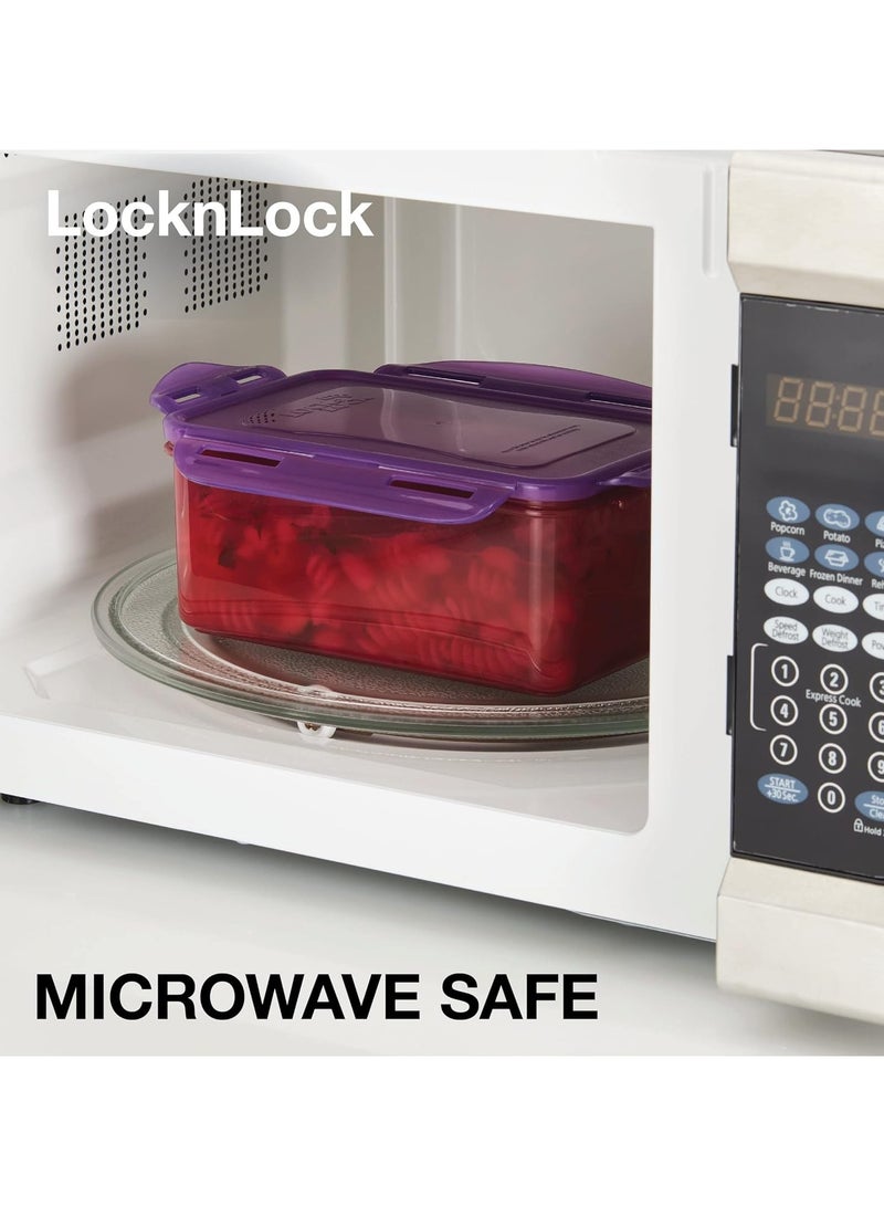 لوك آند لوك وعاء طعام دائري محكم الغلق صديق للبيئة بسعة 600 مل من لوك لوك - آمن للاستخدام في الميكروويف والفريزر وغسالة الأطباق - Image 4