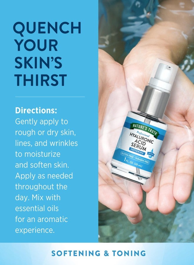 Nature's Truth Hyaluronic Acid Serum for Skin | 1 fl oz | Topical Liquid - Image 4