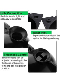 Arabest 9 PCS Air Layering Propagation Kit with Zip Ties, Reusable Half Transparent Grafting Ball, Air Layering Pods Clear, Plant Rooting Grafting Box for Fast Propagation Plants (S+M+L)  - Image 4