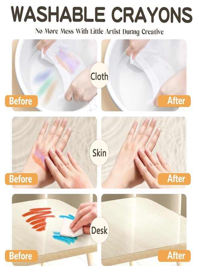 العدو مجموعة أقلام تلوين جل من إنمي، ٢٤ لونًا، قابلة لللف وغير سامة، أقلام تلوين جامبو قابلة للغسل، ذات ملمس ناعم للأطفال، سهلة التنظيف، مثالية للتلوين، مشاريع الحرف اليدوية، لوازم فنية وهدايا - Image 2