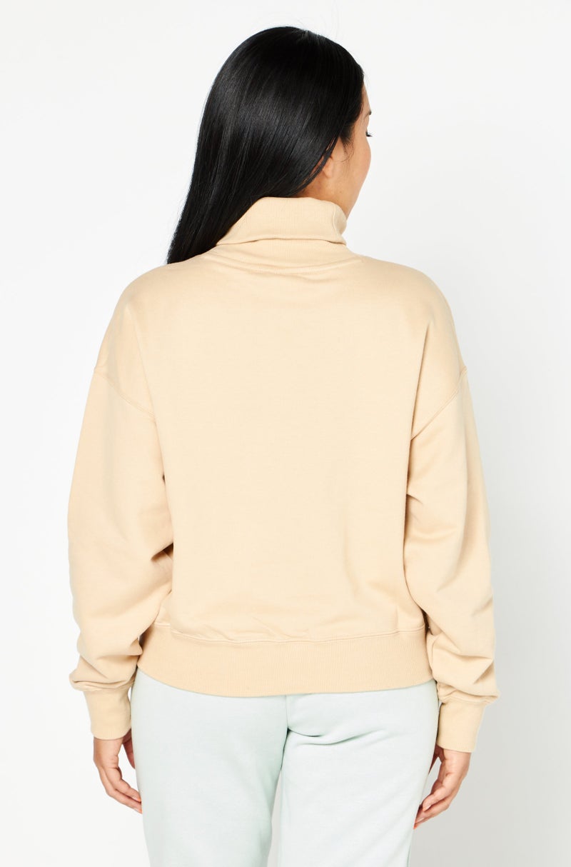 PUMA ملابس رياضية نسائية ملائمة مزخرفة للهواء الطلق، بيج داكن - Image 4