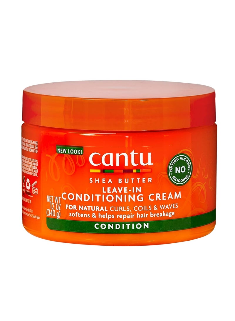 Cantu Shea Butter for Natural Hair Leave In Conditioning Repair Cream, 12 Ounce