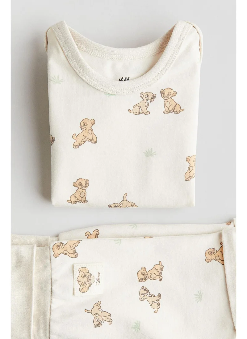 اتش اند ام 2-piece print-motif set