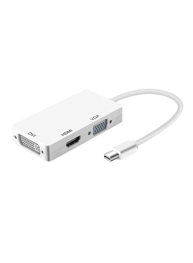 NIBEMINENT 17452 Thunderbolt To DVI VGA HDMI HDTV Multi Functional Adapter White