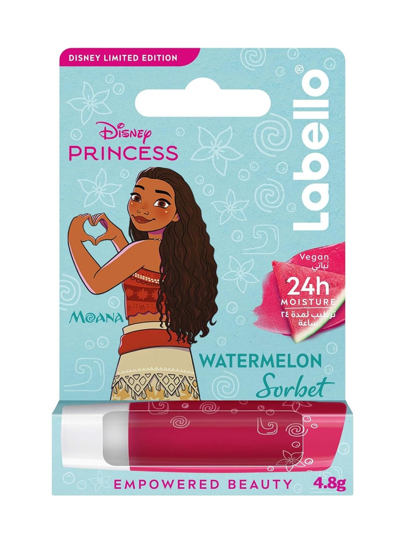 Nivea Labello Disney Princess Moana Lip Balm Watermelon Sorbet Flavor 4.8g - Image 1