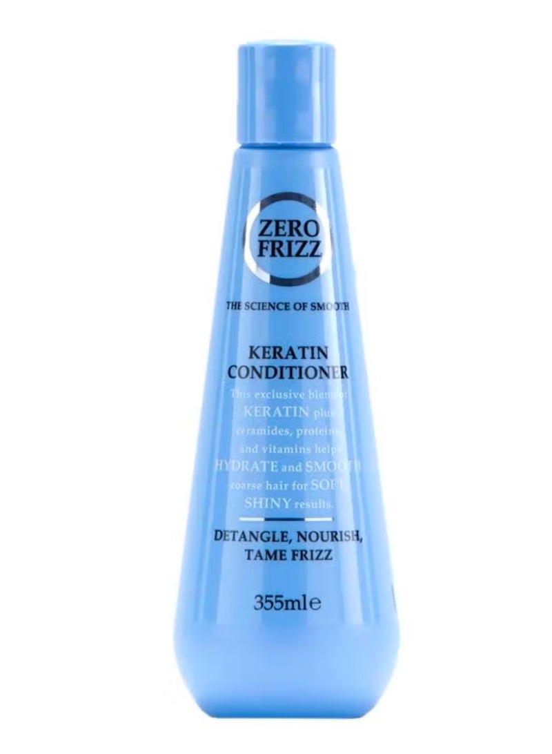 Zero Frizz The Science of Smooth Keratin Conditioner 355ml - Image 1