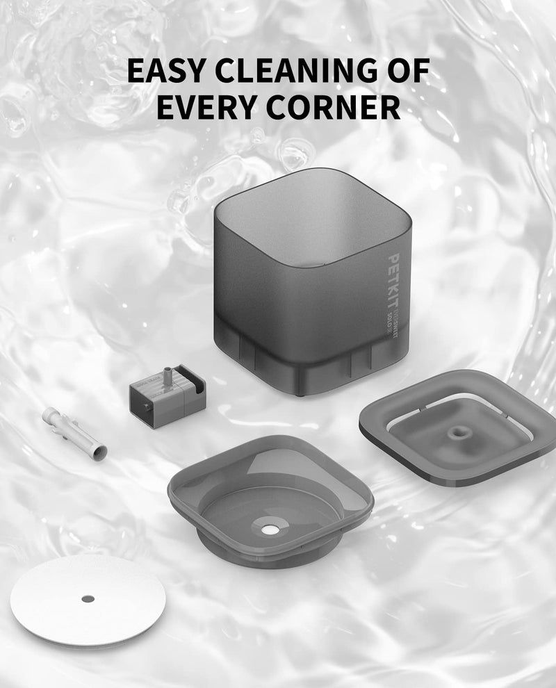 PETKIT New Cat Water Fountain with Wireless Pump, Ultra Quiet 65oz/1.85L Pet Water Fountain for Cats and Dogs Inside, Detachable Design Easy to Clean and Assemble, Filters Included - Image 5