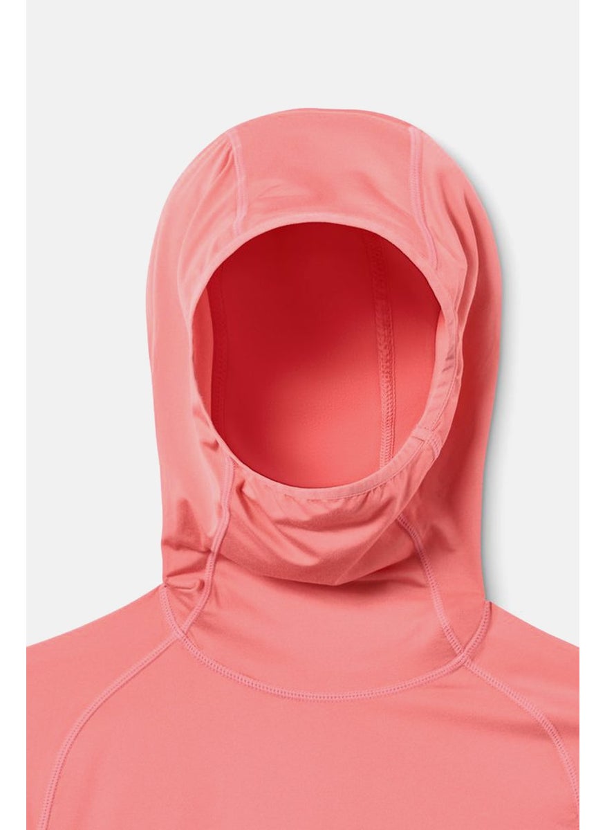 Tchibo Women Sportswear Fit Hooded Functional Sweatshirt, Peach  - Image 2