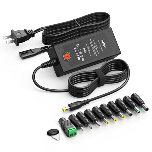 Belker 45W Universal 5V 6V 7.5V 9V 12V 13.5V 15V AC DC Adapter Power Supply for Household Eletronics LCD LED Strip Light Router HUB Speaker Smart Phone Tablet - Support Amps 0.5A 1A 2A 3A 3000mA Max. - Image 1