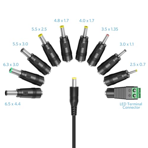 Belker 45W Universal 5V 6V 7.5V 9V 12V 13.5V 15V AC DC Adapter Power Supply for Household Eletronics LCD LED Strip Light Router HUB Speaker Smart Phone Tablet - Support Amps 0.5A 1A 2A 3A 3000mA Max. - Image 3
