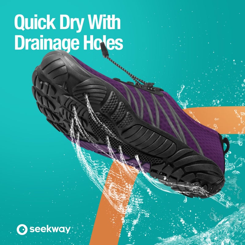 SEEKWAY Water Shoes Men Women Adult Quick-Dry Aqua Sock Barefoot for Beach Swim River Pool Lake Hiking Kayaking Surfing - Image 5