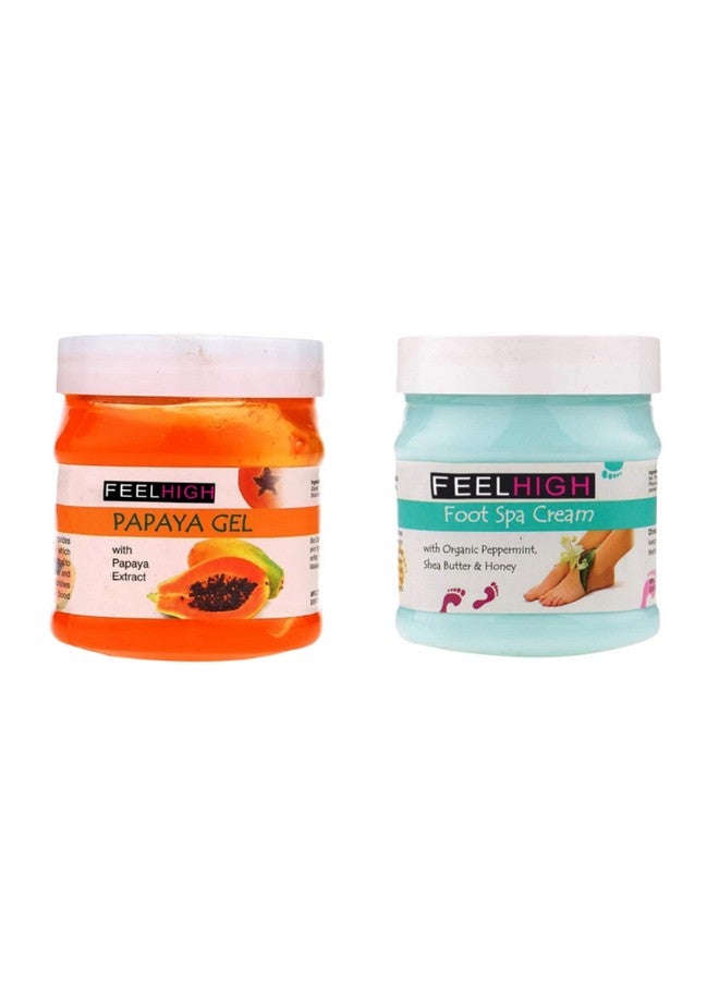 Feelhigh Face Papaya Skin Purifying Gel -500gm & Foot Care Cream 500gm- Facial And Foot care Products - Image 1