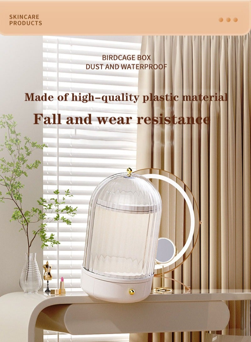 Generic Multi-Layer Rotatable Cosmetics Storage Box Dust-Proof And Moisture-Proof Personal Care Rack  - Image 4