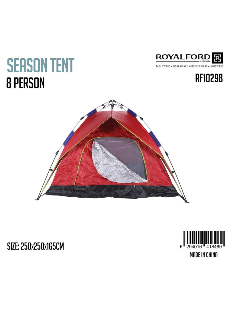 Royalford Season Tent 8 Person, Ultra-Light Backpacking Tent, RF10298 | Easy Set Up Lightweight Waterproof Windproof | Ideal for Camping Hiking Festival Outdoor - Image 5
