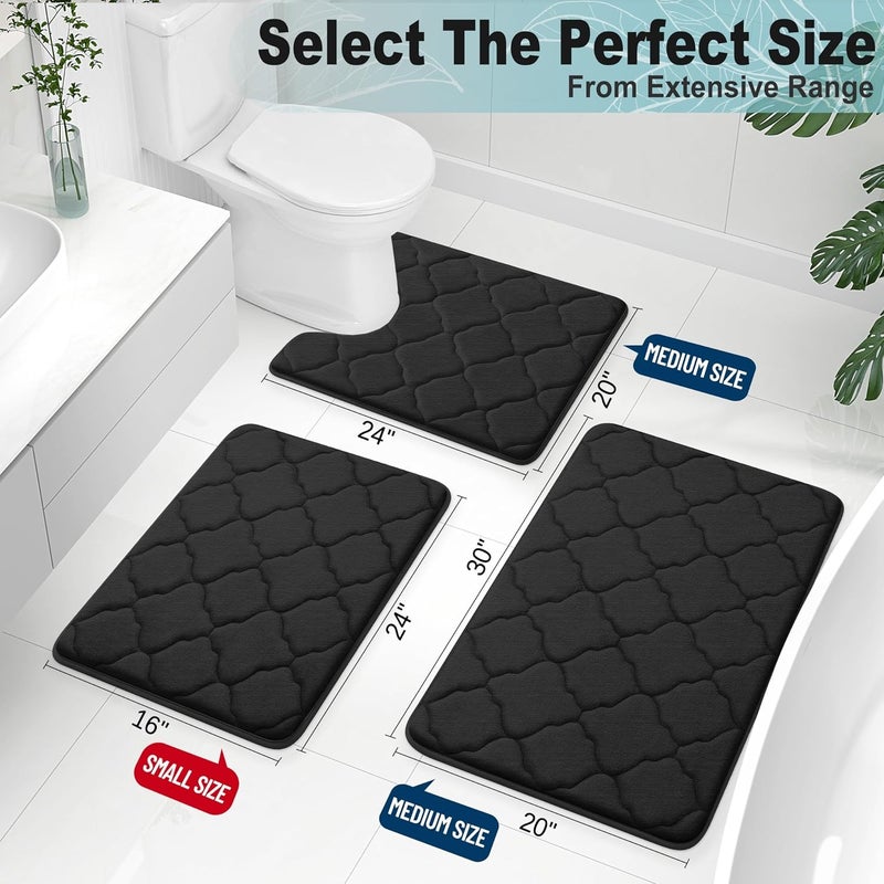 OLANLY Memory Foam Bath Mat Rug - Ultra Soft, Non-Slip, Machine Washable - Image 3