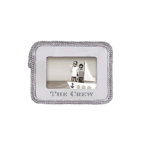 MARIPOSA "The Crew Rope Statement Frame, 4x6 inch, Model Number: 2298,silver - Image 1