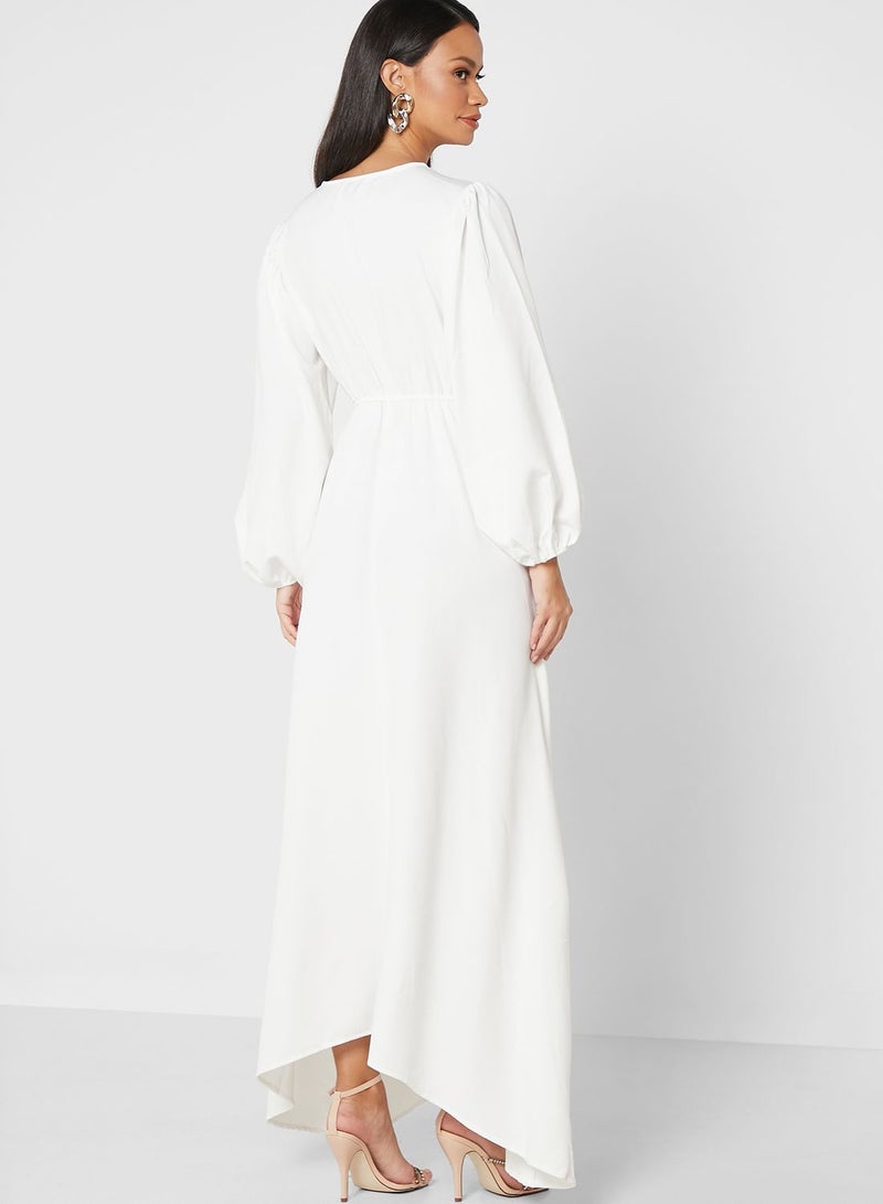 ELLA Ruched Detail Flowy Dress  - Image 2