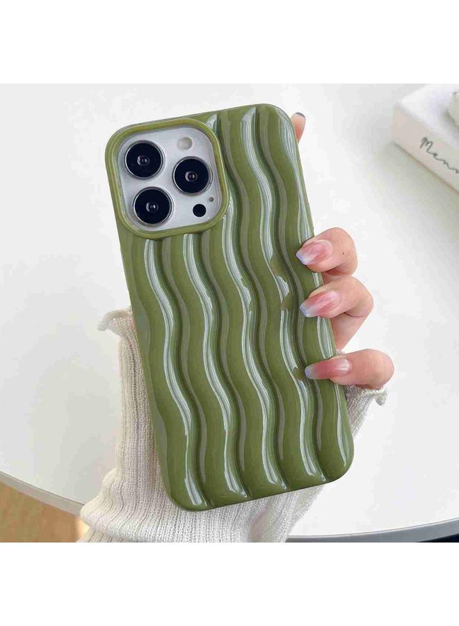 S-TOP Case For iPhone 14 Pro Max Varnishing 3D Water Wave Texture Phone Case - Image 1