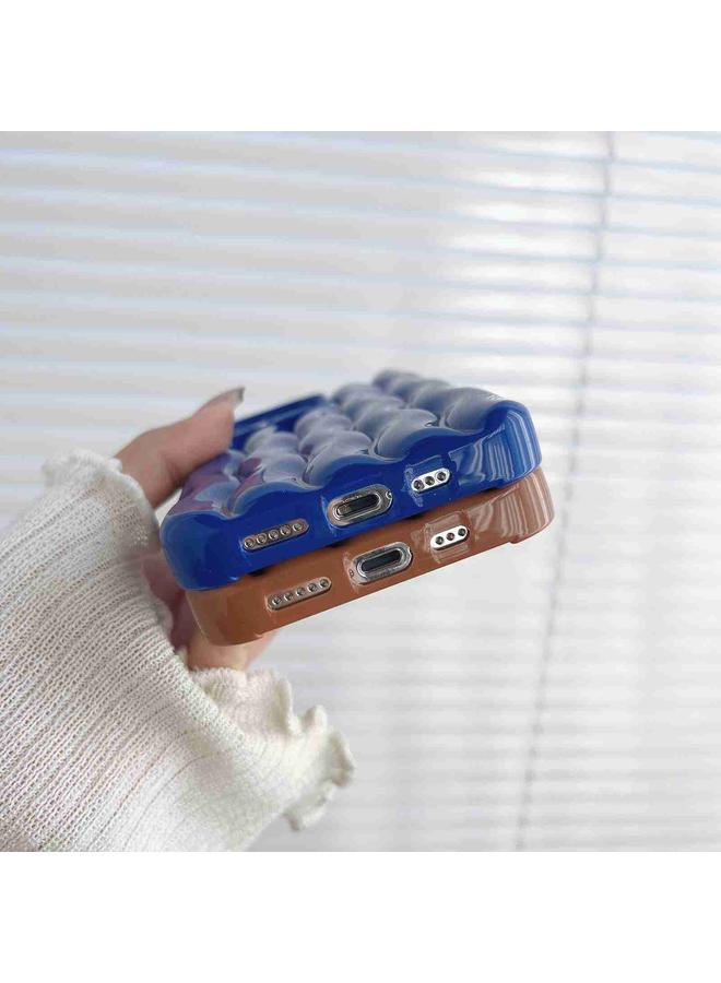 S-TOP Case For iPhone 14 Pro Max Varnishing 3D Water Wave Texture Phone Case - Image 5