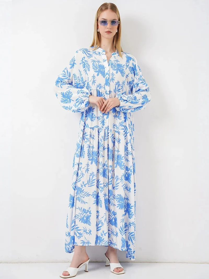 BIG DART BDART Patterned V-Neck Maxi Dress