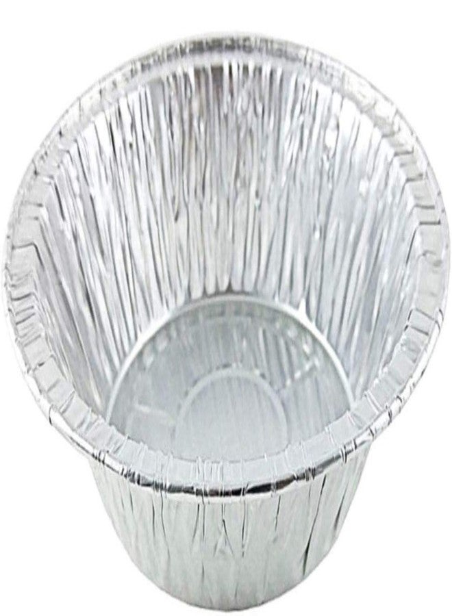Durable Packaging 5 3/4" Aluminum Foil Deep Meat/Pot Pie Pan Tin 12 Pack - Disposable Containers (Pack of 12) - Image 1