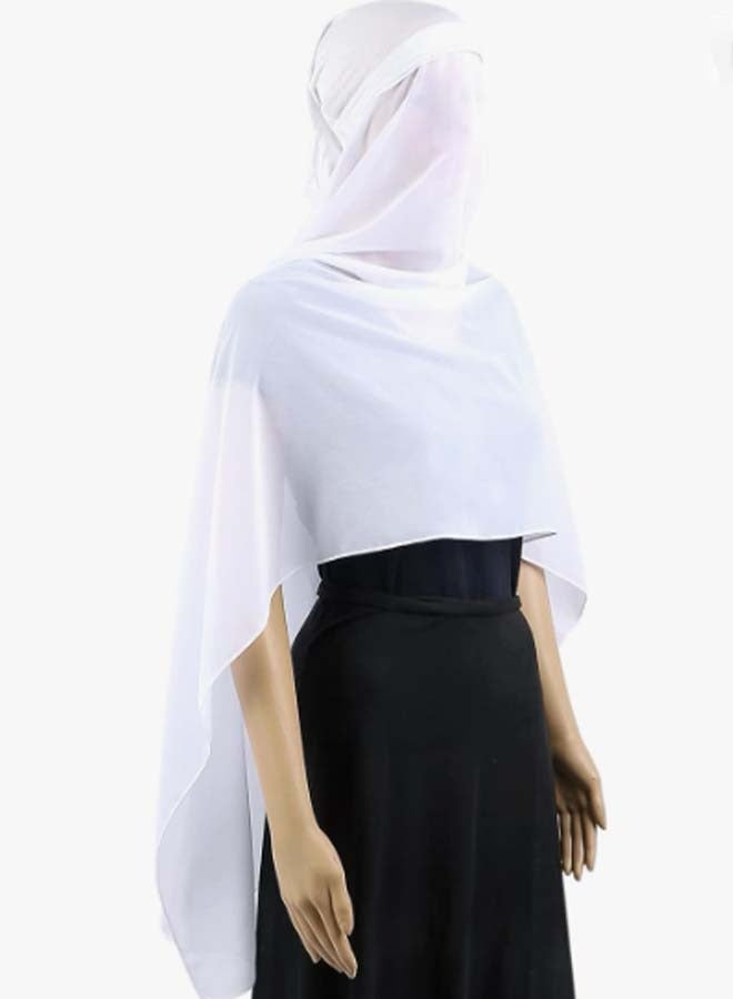 Chiffon Hijab Women Instant Hijab Undercap Chiffon Head Wraps Full Cover Shawl Cap for Women Daily Wear  - Image 1
