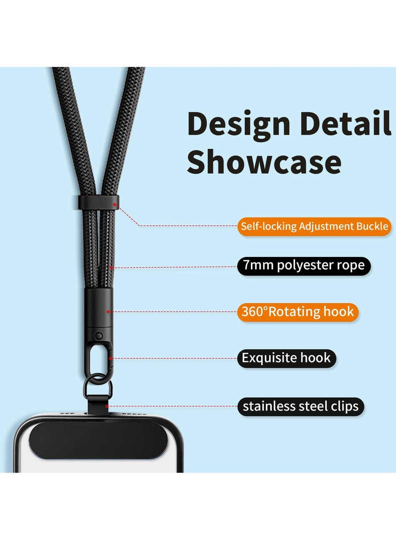 Dominy Hand Wrist Strap Lanyard With Additional 2 Hooks  , Universal Cell Phone Multifuctional Patch Lanyards, Phone Wristlet, Phone Hand Lanyard, Phone Charm, (Camel)  - Image 3