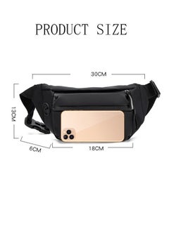DUNISO Crossbody Fanny Pack for Women Men,Crossbody Waist Bag Belt Bag,Slim Running Belt Waist Pack,Fashion Water Resistant Waist Pouch Packs Chest Bag with Adjustable Strap for Travel Walking Running Hiking Cycling  - Image 4