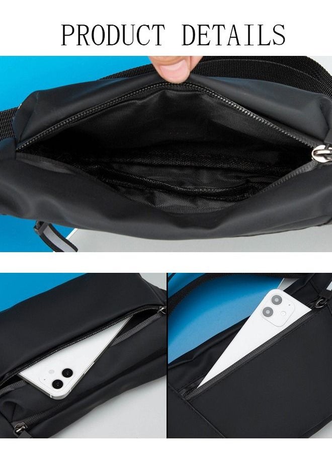 DUNISO Crossbody Fanny Pack for Women Men,Crossbody Waist Bag Belt Bag,Slim Running Belt Waist Pack,Fashion Water Resistant Waist Pouch Packs Chest Bag with Adjustable Strap for Travel Walking Running Hiking Cycling  - Image 5