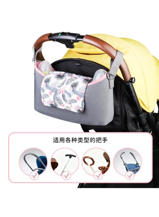 Multi functional large capacity portable bottle, cup, miscellaneous storage bag for baby stroller hanging bag, baby stroller storage hanging bag - Image 2
