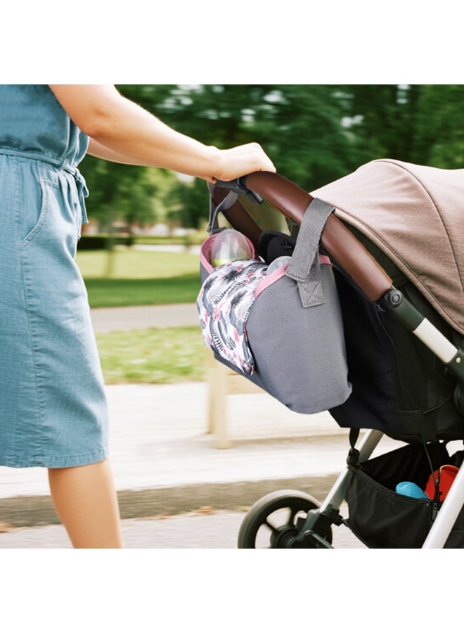 Multi functional large capacity portable bottle, cup, miscellaneous storage bag for baby stroller hanging bag, baby stroller storage hanging bag - Image 4