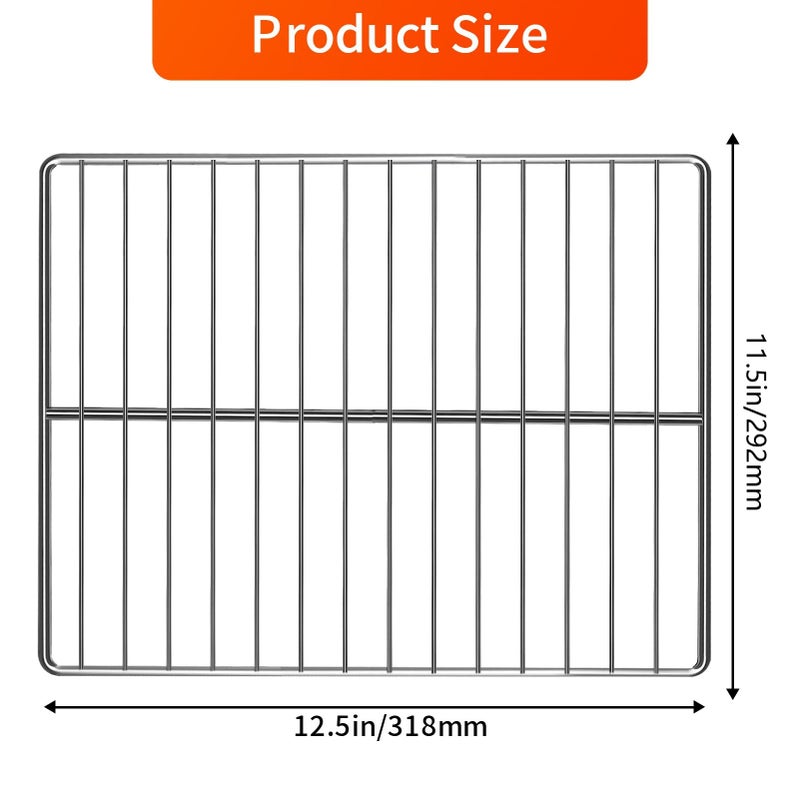 GXF Air Fryer Wire Rack for Emeril Lagasse 26 QT Extra Large Air Fryer, 12.5''*11.5'' Replacement Stainless Steel Air Fryer Accessories Roasting Steamer Grill Racks, For Emeril Lagasse 26 QT - Image 2