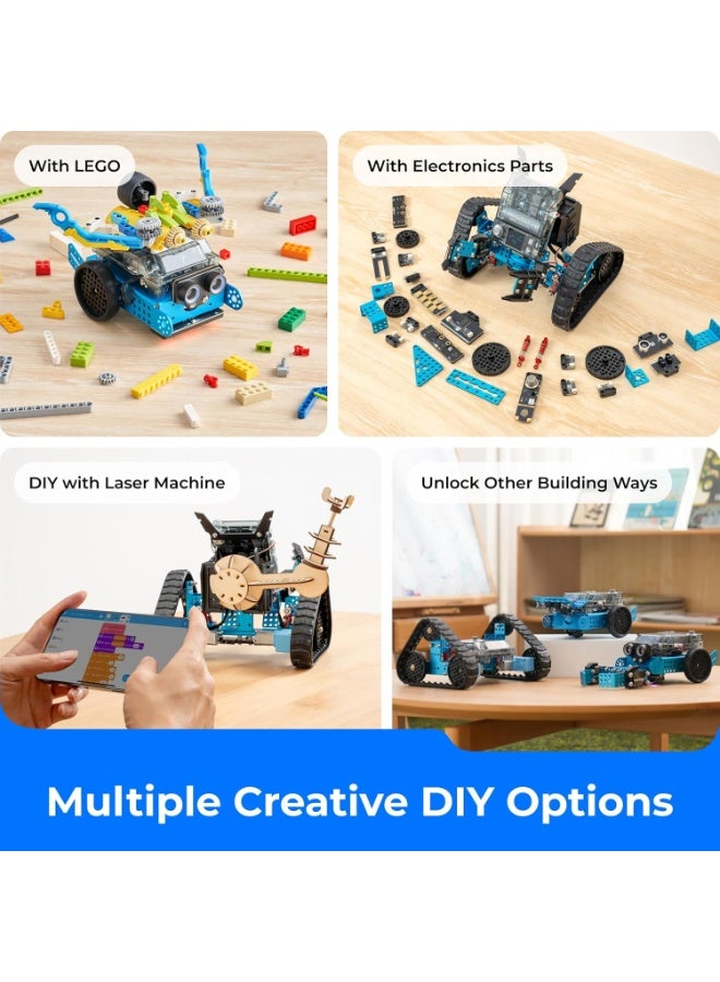 Makeblock mBot2 Rover Emo Robot, Interactive Programming Robotics Kit, Remote Control Coding for Kids 8-12 and up, STEM Educational Building Toys - Image 4