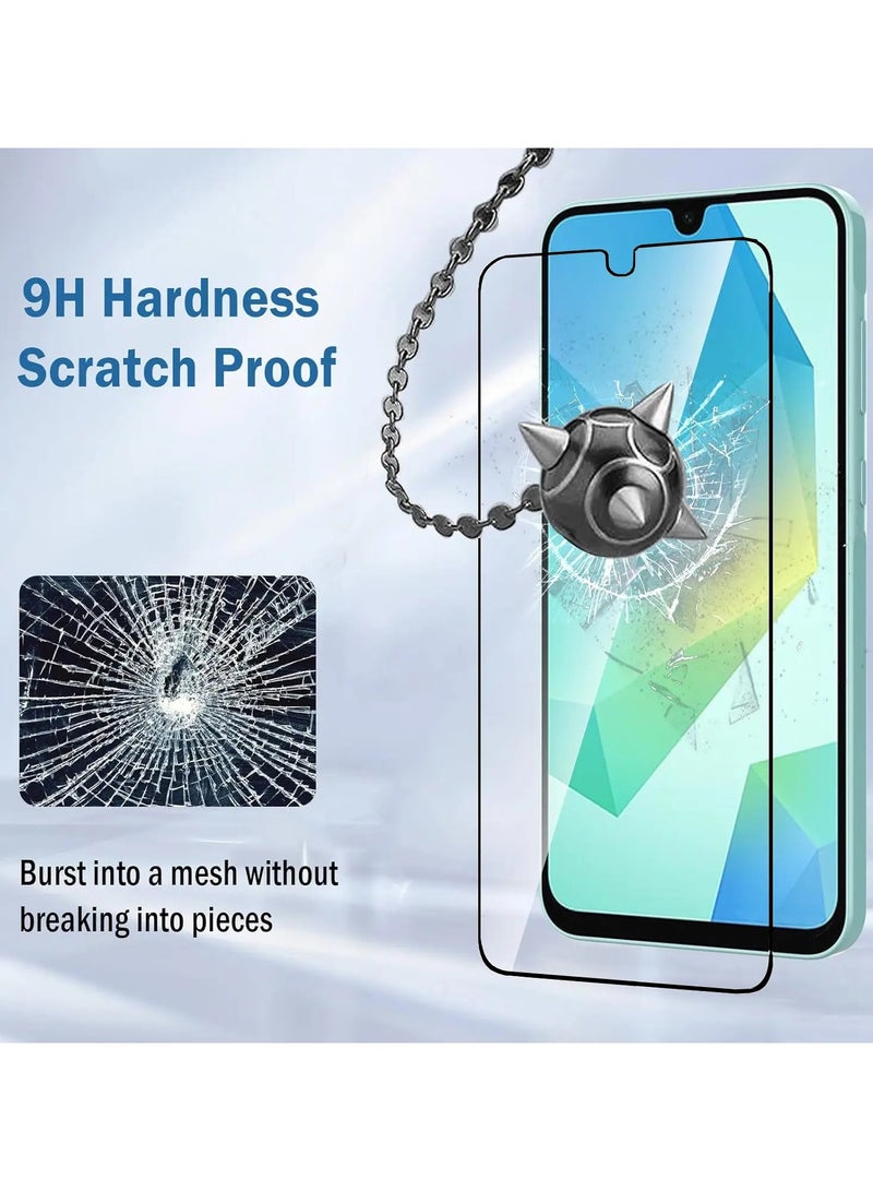 2in1 Screen Protector  for Samsung Galaxy A16 with Camera Lens Protector,Full Coverage 9H Tempered Glass Film,HD Clear Scratch Resistant,Bubble-Free - view 2