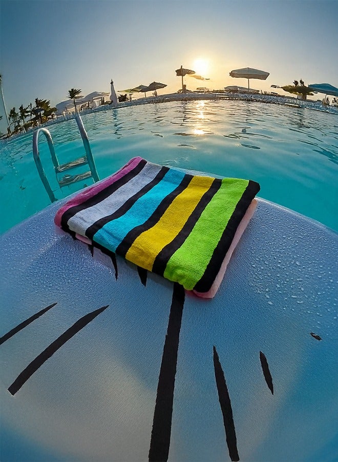 PACHA HOME Luxury 100% cotton beach towel - 95 x 175 cm for perfect comfort. - Image 1