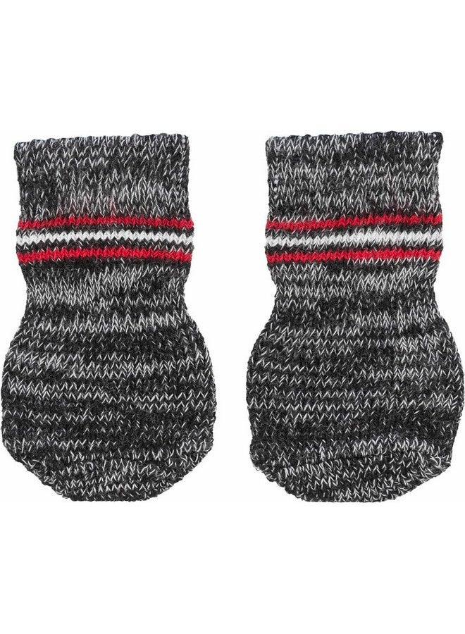 تريكسي جوارب الكلاب غير القابلة للانزلاق مقاس Xxs-Xs قطعتان باللون الرمادي - Image 1