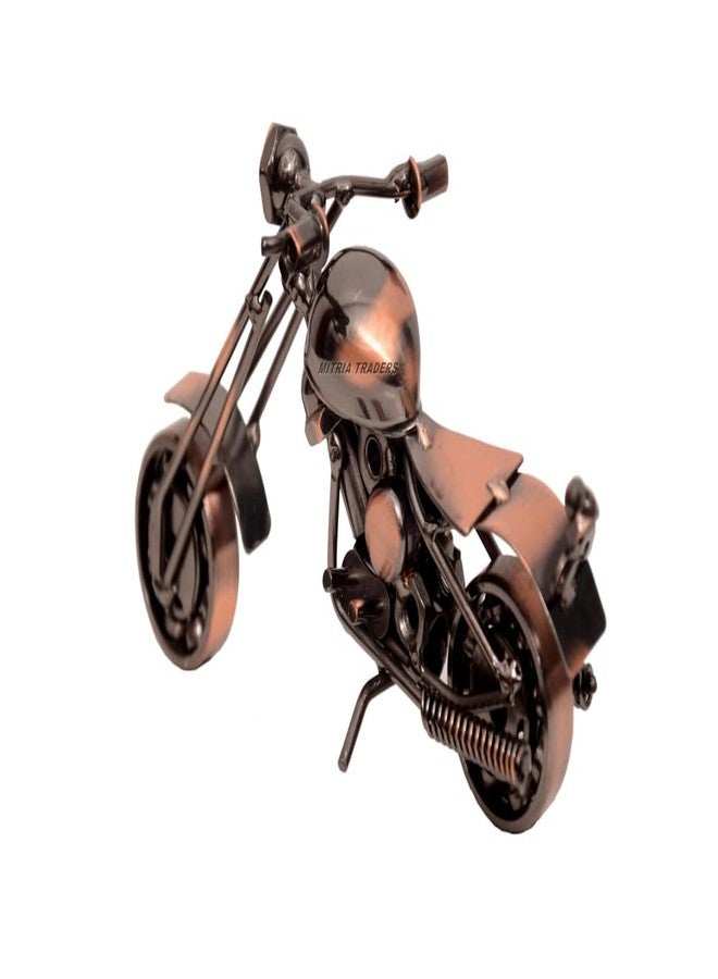 MITRIA TRADERS Metal Miniature Motor Bike Showpiece Small Multicolour, 1 Piece///Motor Bike Toy for Home Decor/Small Bike for Kids - Image 2