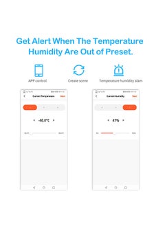 Smart Thermometer Hygrometer WiFi Temperature Humidity Sensor for Alexa  Google ~