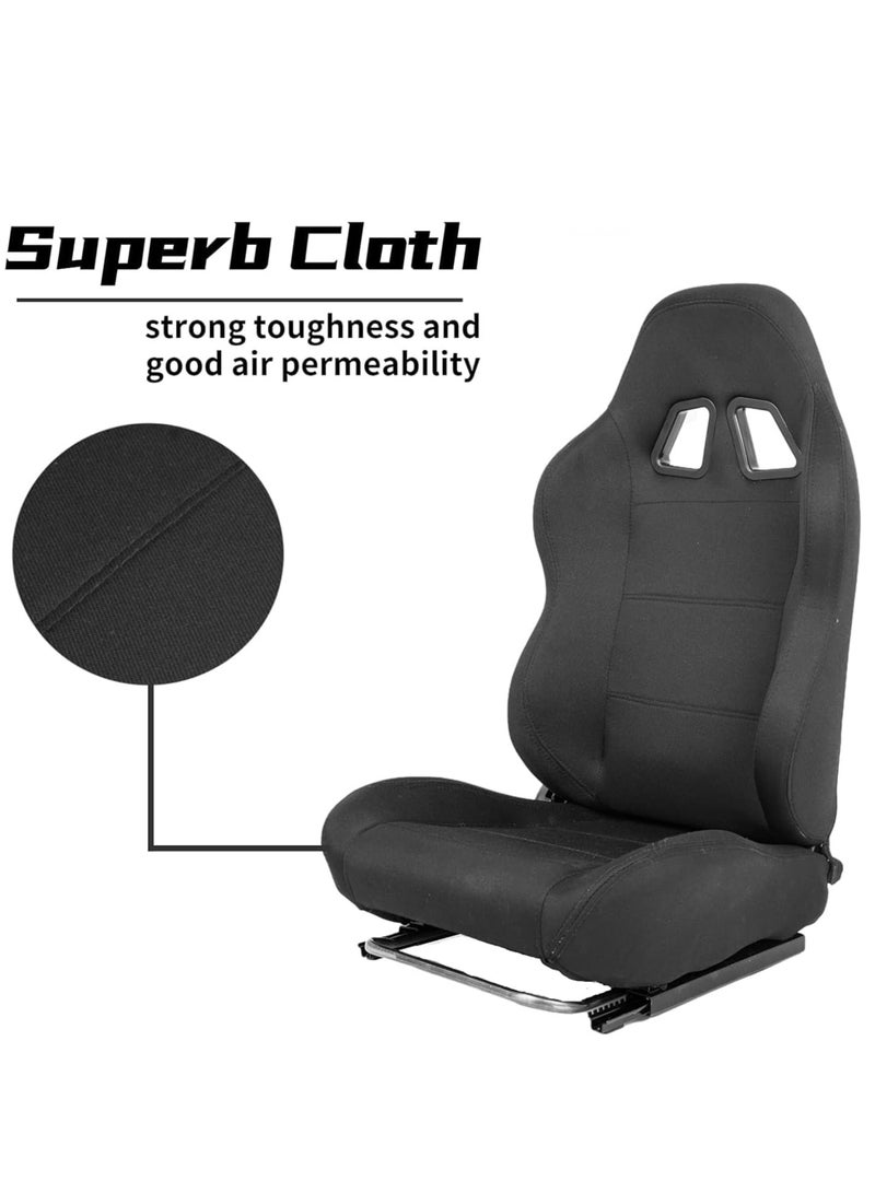 رويال ROYAL - مقاعد سباق عالمية قابلة للإمالة مع 2 منزلقة قابلة للتعديل ومقاعد مقاومة للماء من جلد PVC مقاس 30 سم × 35 سم × 55 سم (أحمر وأسود) (DYT-1003) - Image 4