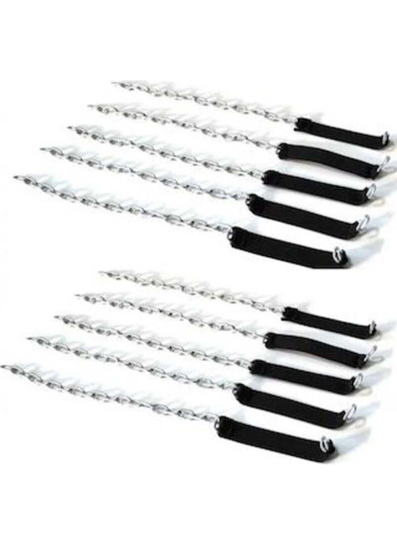 Sebura 10-Piece Practical Auto Removable Skid Chain, Ten-Plug-On Tire Anti-Slip Snow Chain, New Generation Removable Anti-Slip Practical Car Vehicle Tire Chain  - Image 2