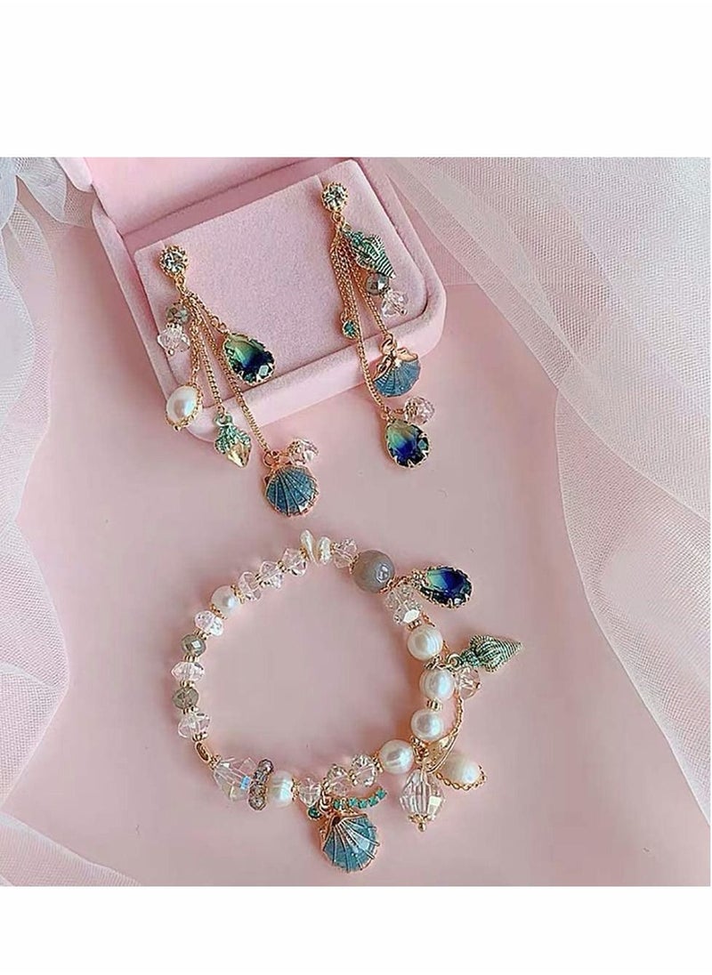 Excefore - 27pcs Sea Charms Enamel Charms Jewelry Making Conch Starfish Shell Charms Alloy Pendants Shell Dangles Shell Bead Jewelry Making Charms Kit - Image 1